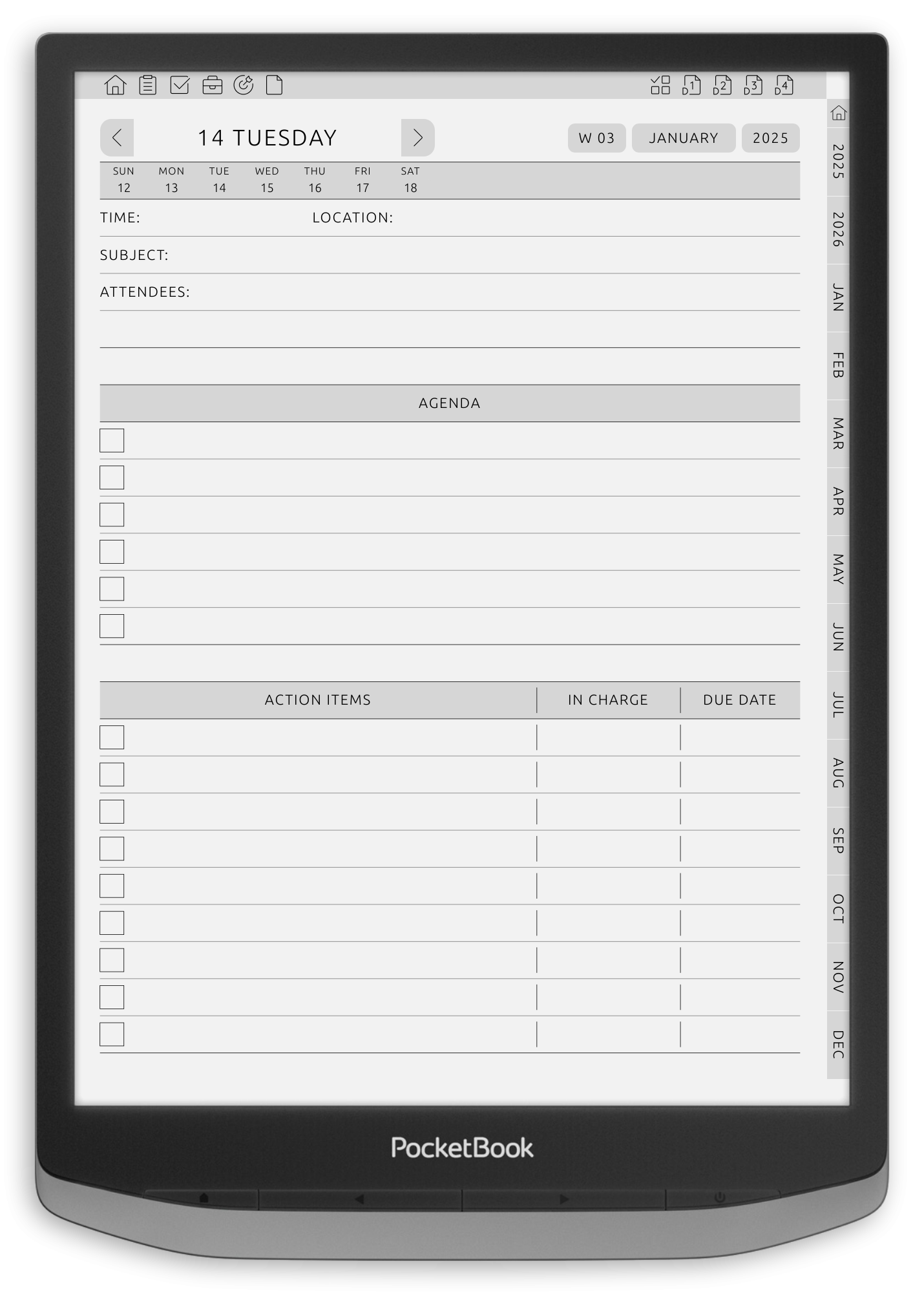 ONYX BOOX - Meeting Notes - Portrait Contrast Theme
