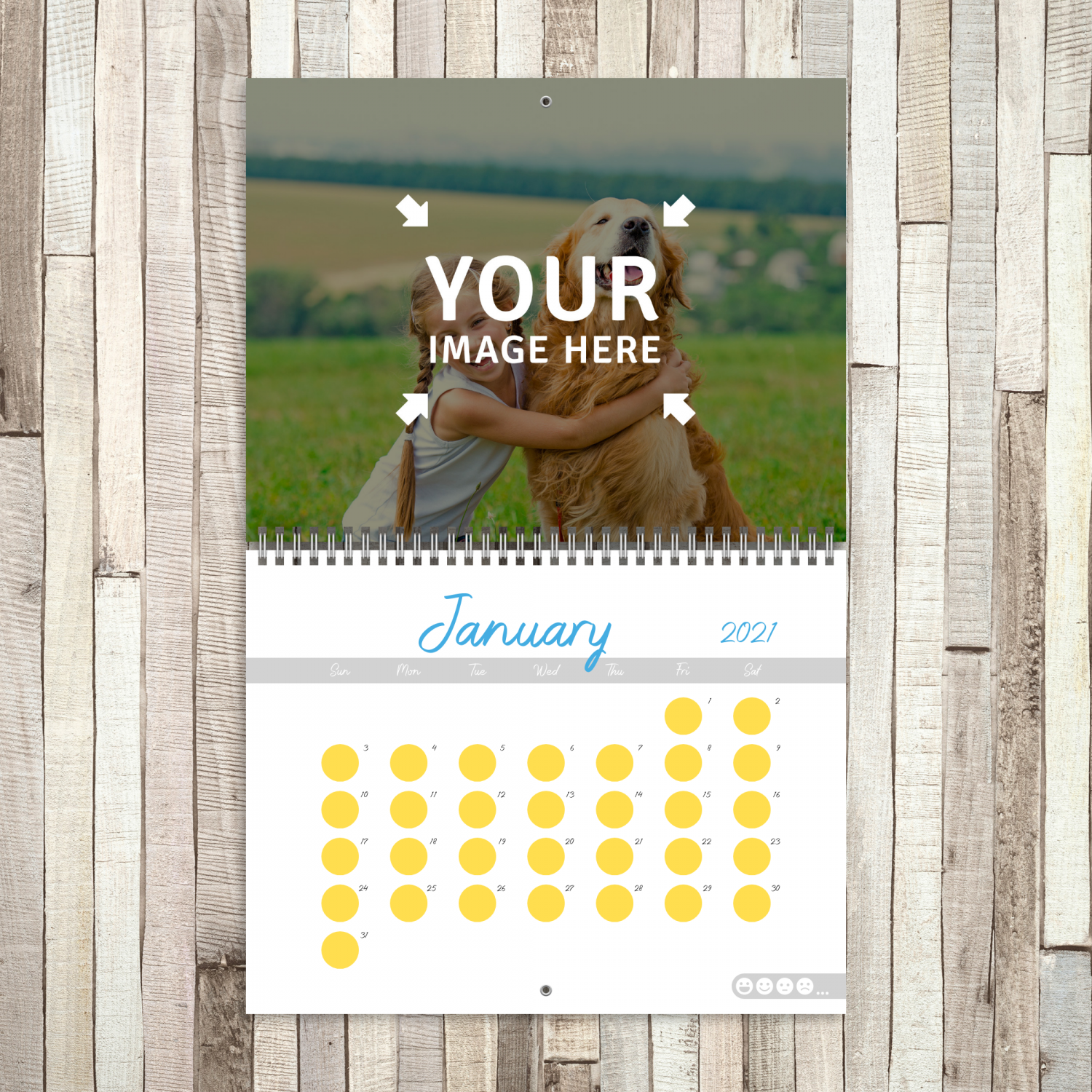 Custom Original Photo Calendar - Create unique design for your wall