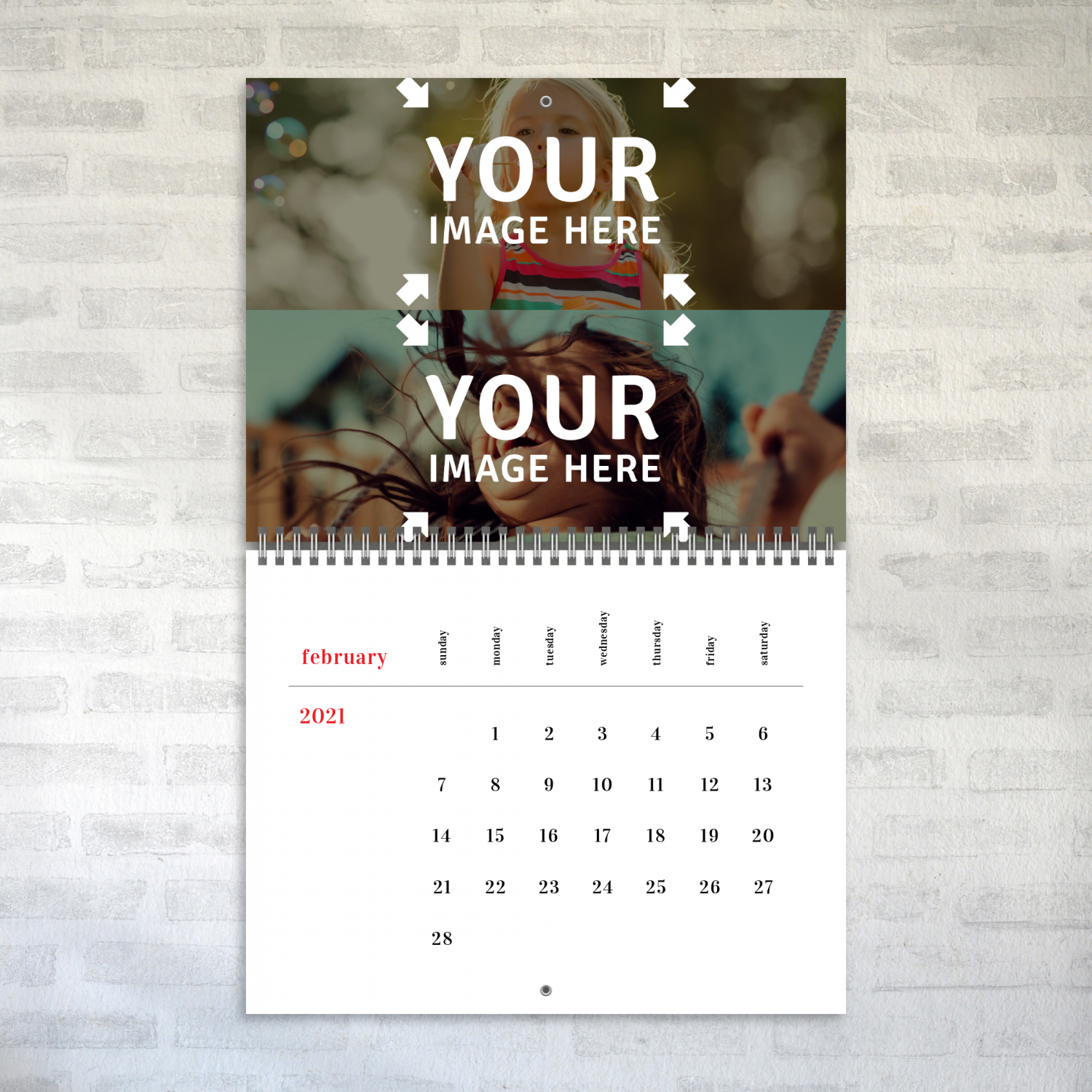 Custom Minimalist Photo Calendar Get Wall Calendar with Unique Design