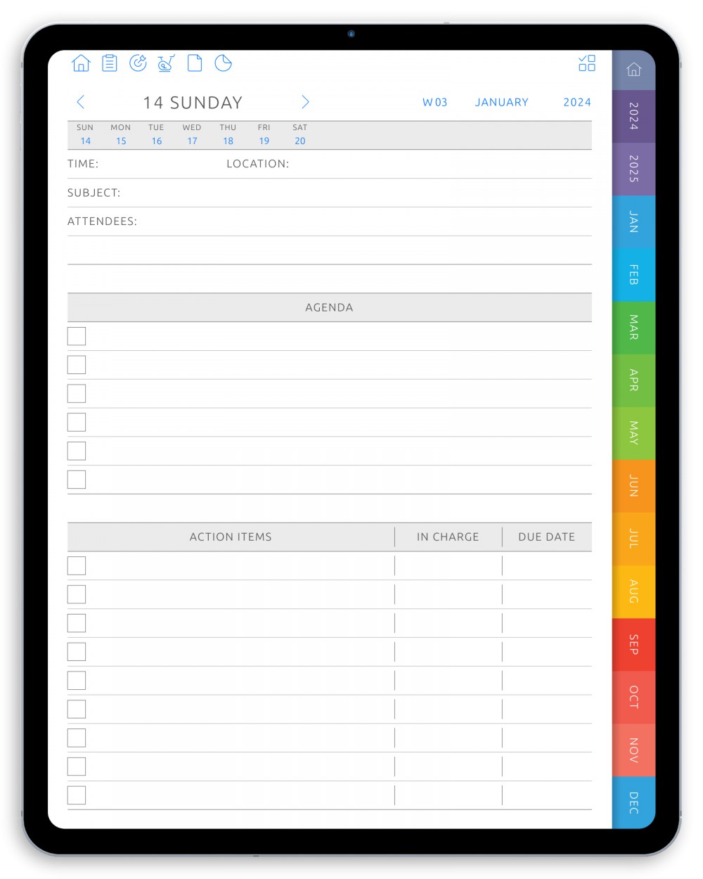 Download Digital Daily Meeting Notes for iPad, Android