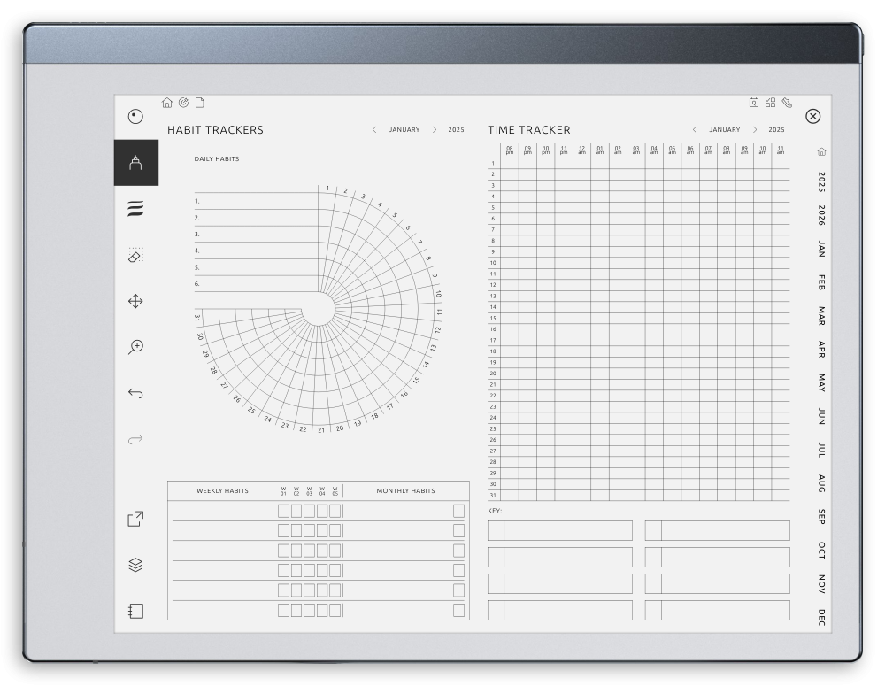 Goal Planner for reMarkable – SMART Template for Productivity