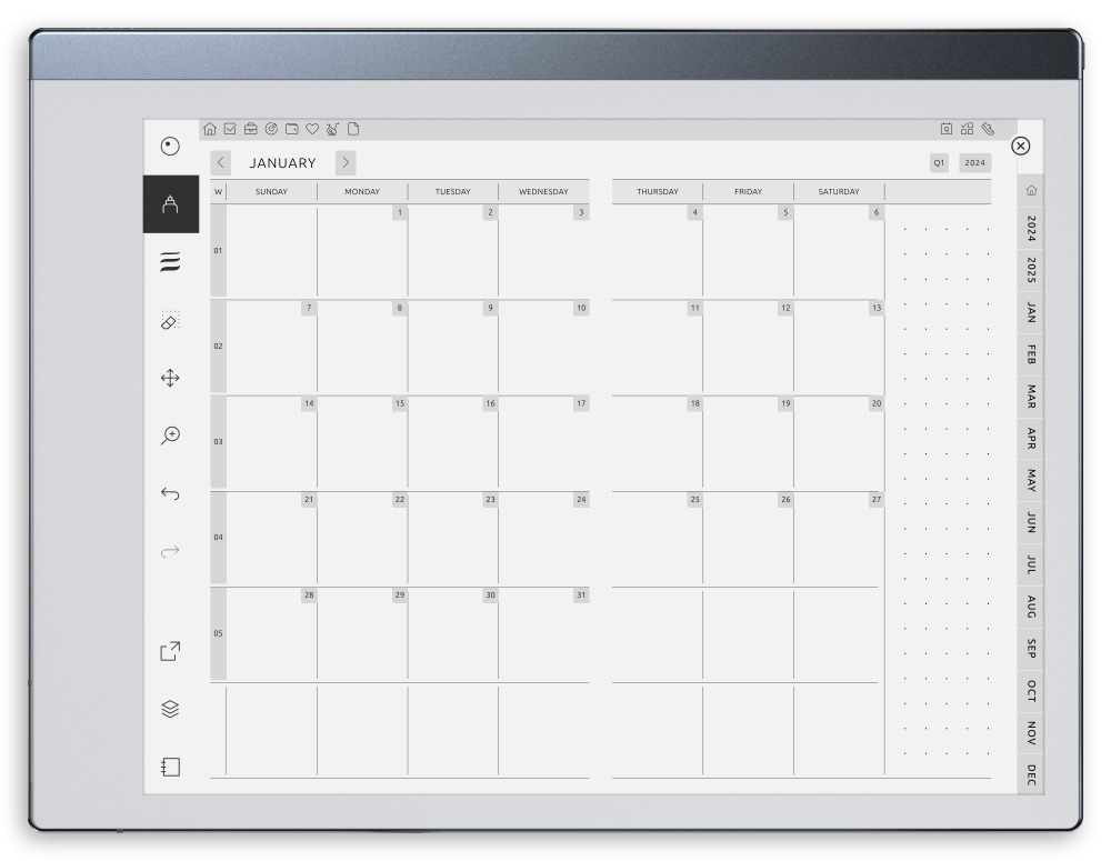 Download Ultimate Planner for reMarkable - Hyperlinked PDF