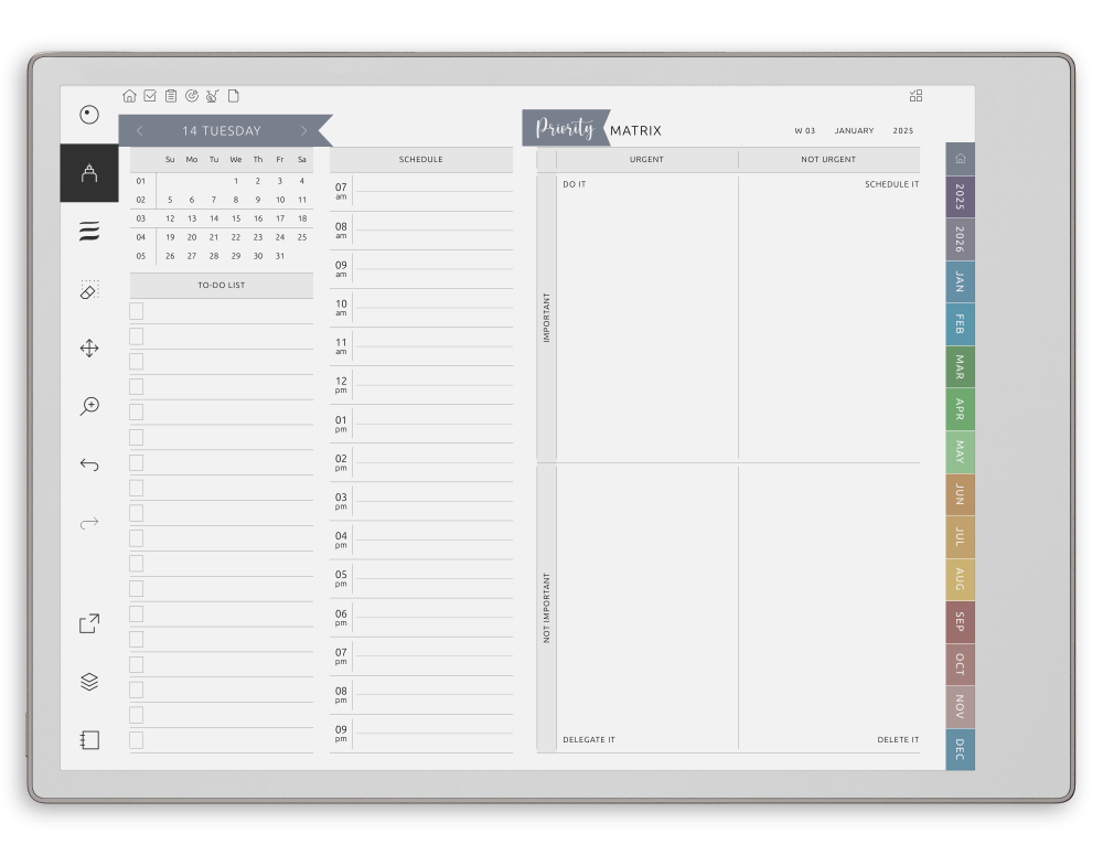 Download Work and Business Planner for reMarkable