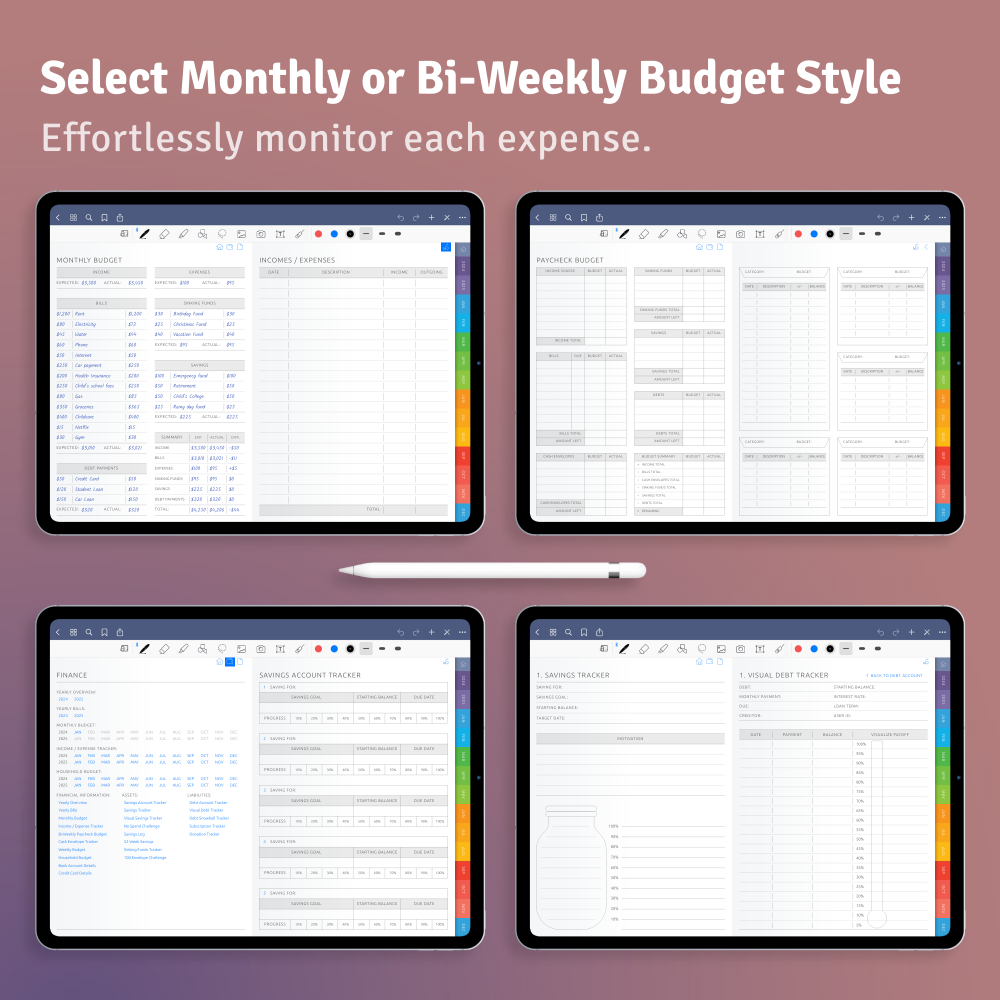 Digital Budget.pdf Digital Budget Planner PDF – Track Finances & Save Smarter