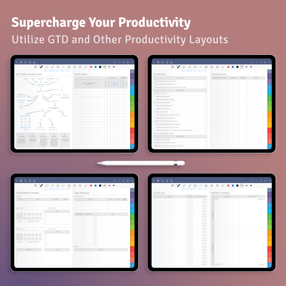Download Digital Planner PDF for GoodNotes, iPad