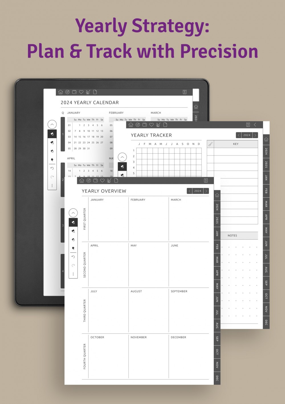 Download Hyperlinked Student Planner PDF for Kindle Scribe