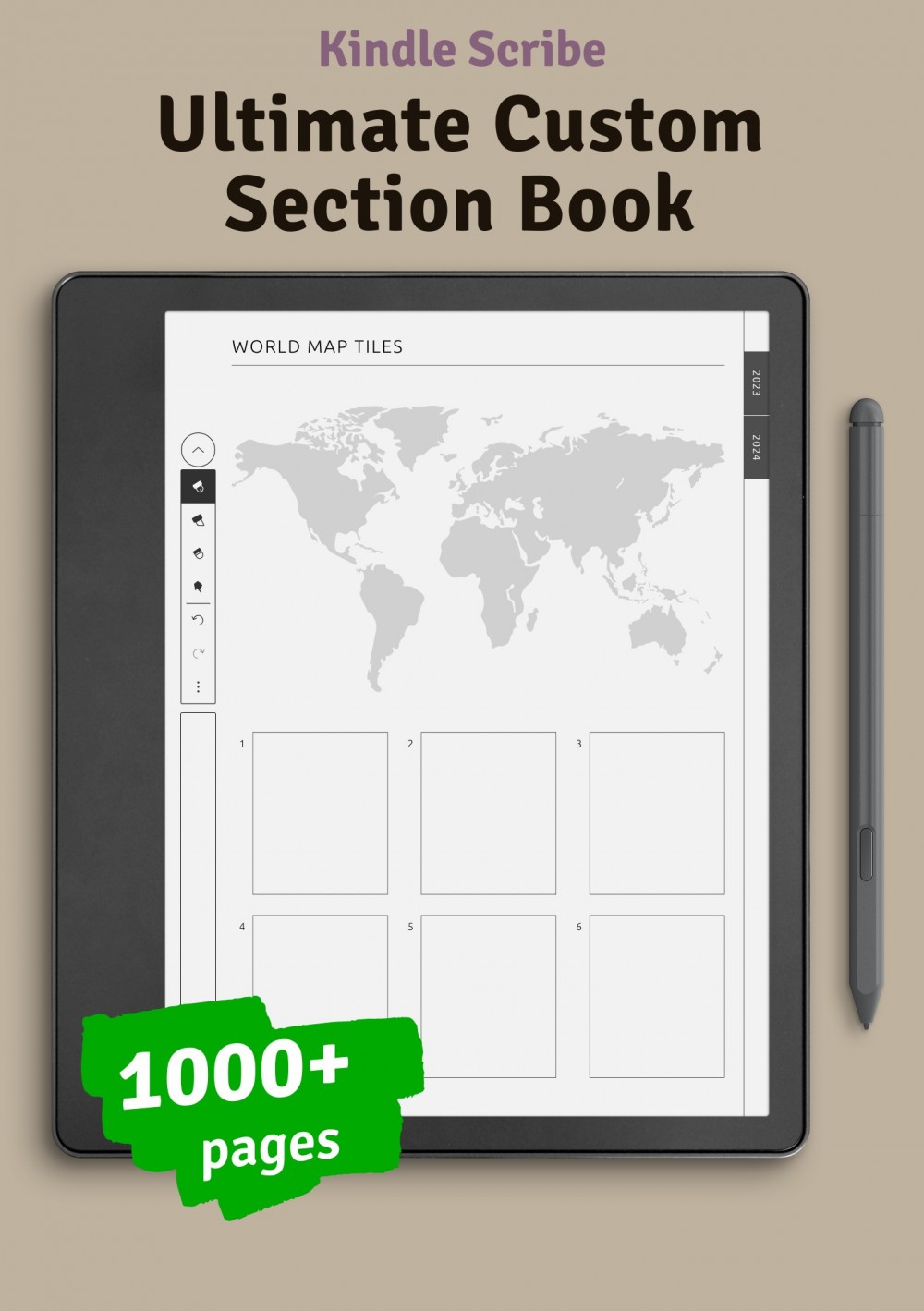 Kindle Scribe Custom Section Book Personalize Your Digital Planner