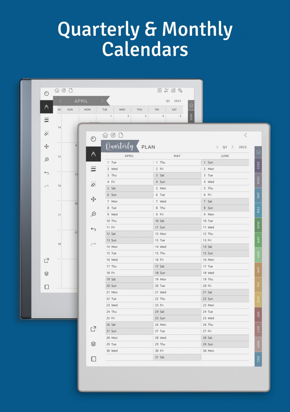 Goal Planner for reMarkable – SMART Template for Productivity