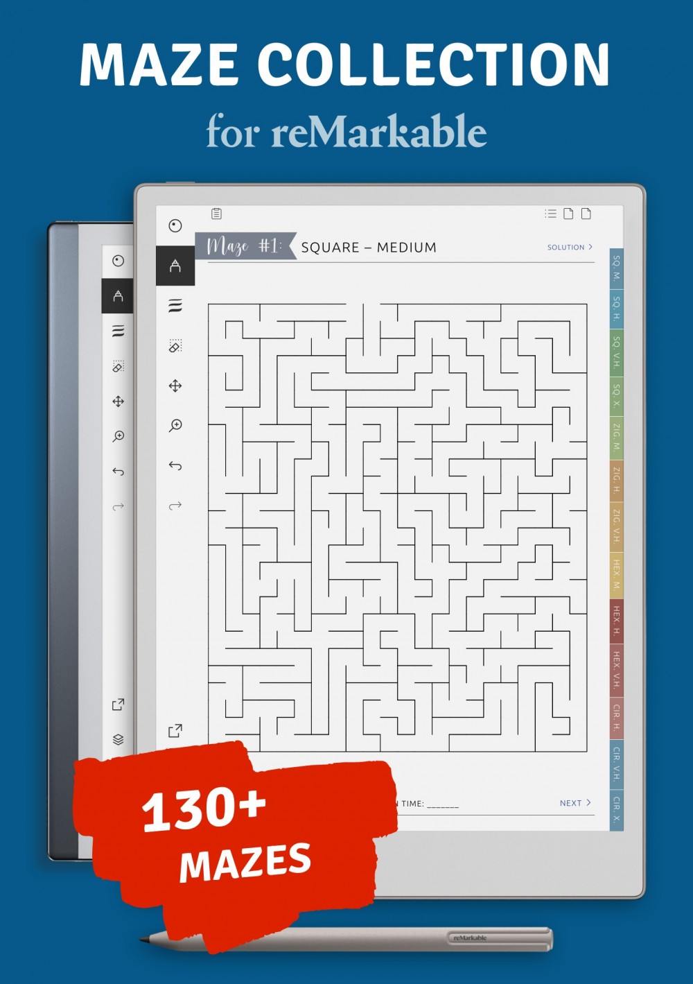 Maze Coding Path Worksheet.pdf Recursion Maze Collection for reMarkable - Download Hyperlinked PDF