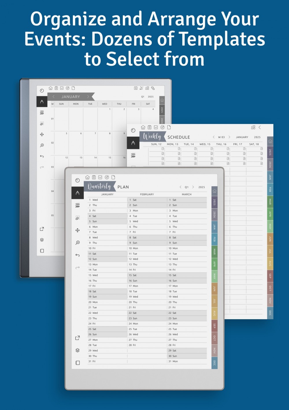 Project Planner for reMarkable - Download Hyperlinked PDF