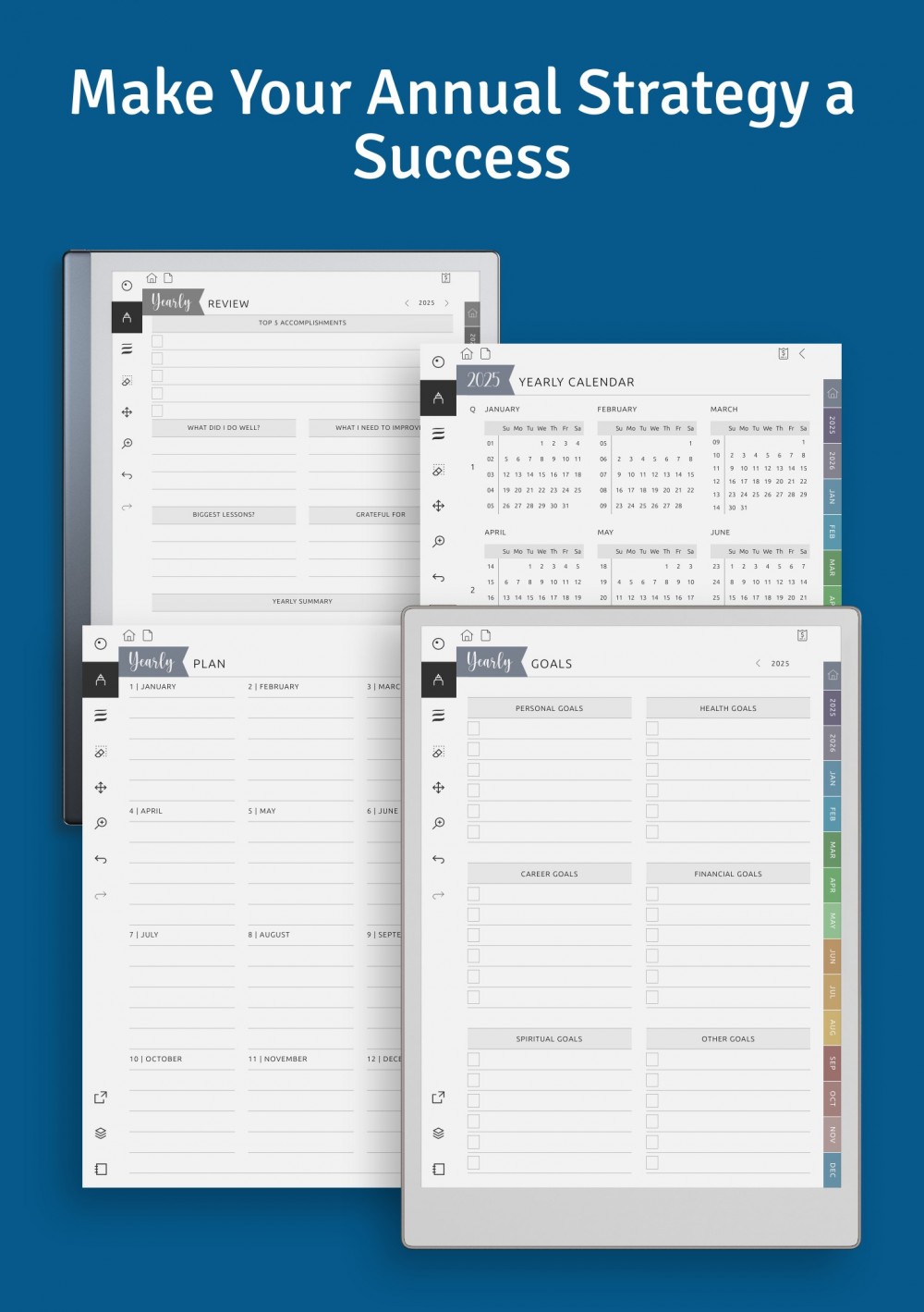 Weekly To-Do planner for reMarkable - Customizable Hyperlinked PDF
