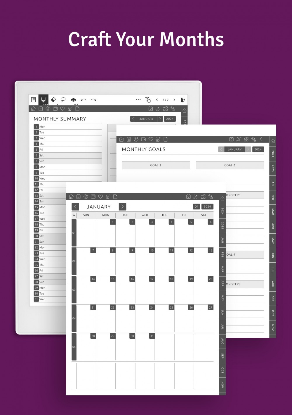 Download Supernote ADHD Planner Hyperlinked PDF