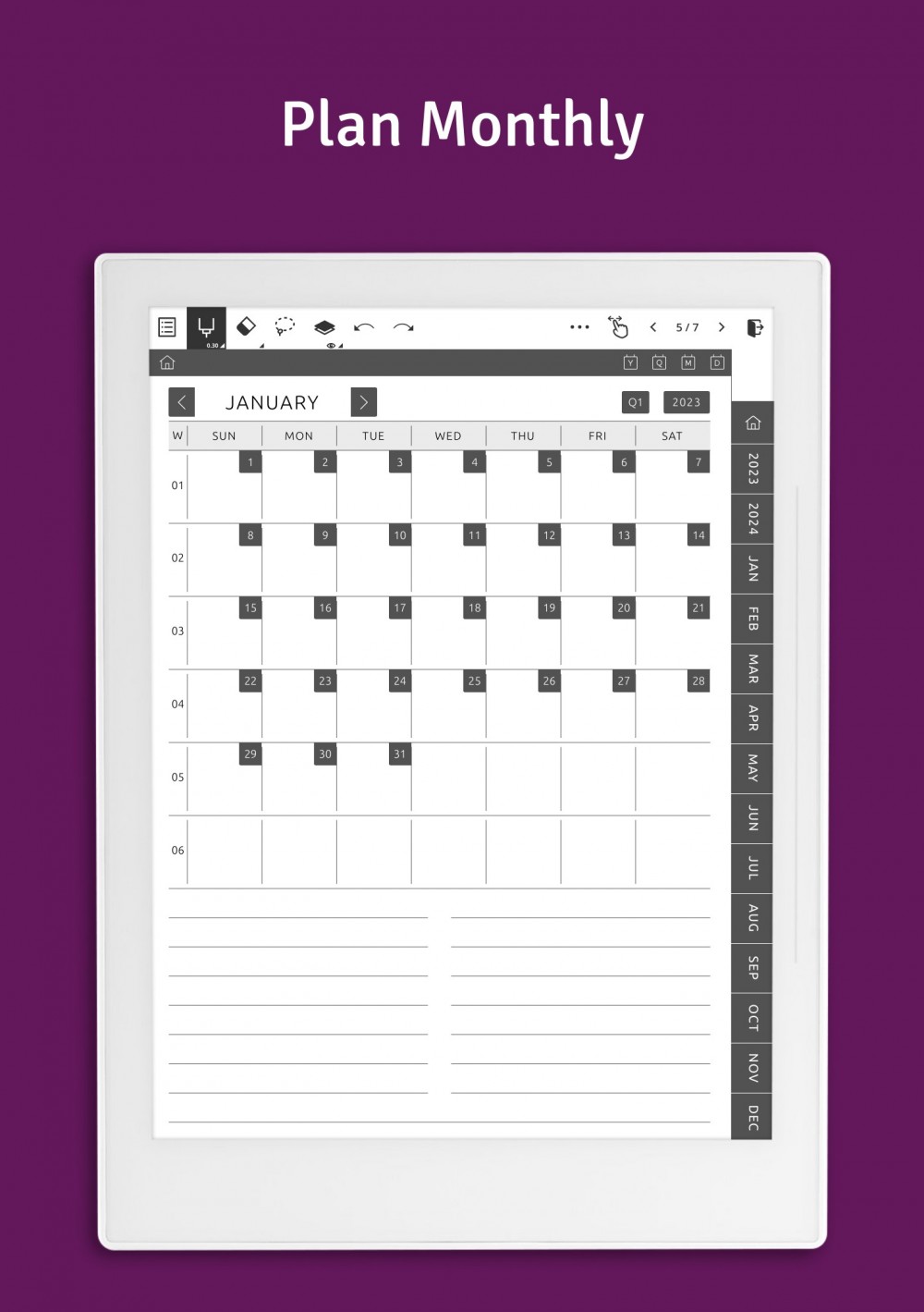 Download Supernote Meeting Notes Hyperlinked PDF