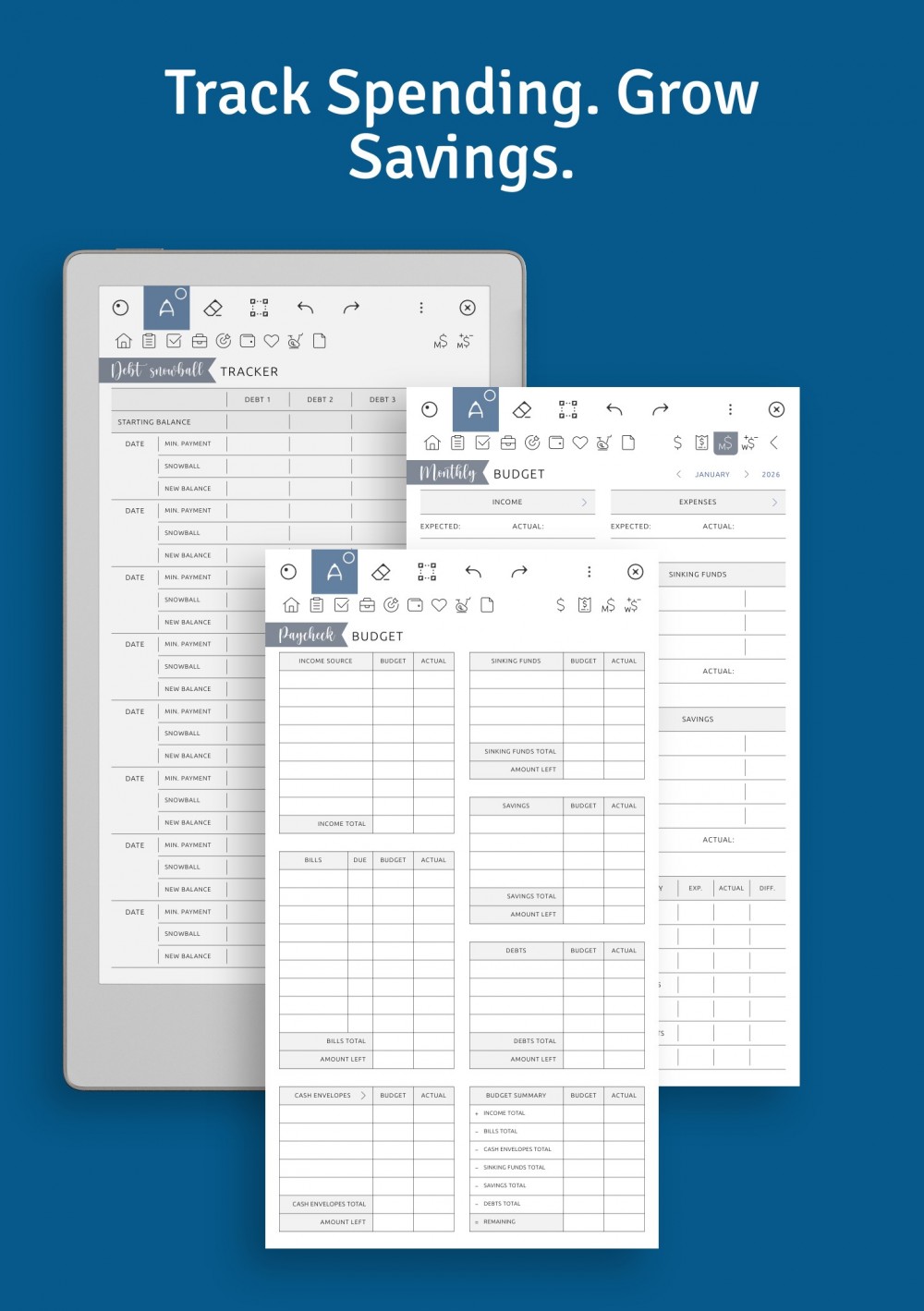 Download Ultimate Planner for reMarkable Paper Pro Move – Digital PDF