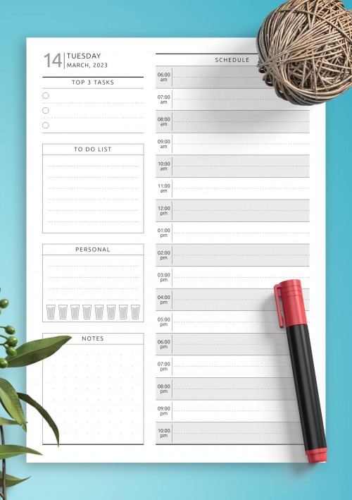 March 2023 Dated Daily Planner - Original 
