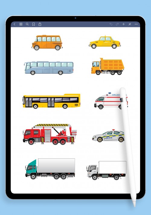 City Transport Sticker Pack for iPad