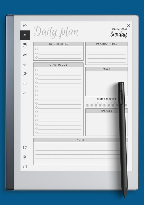 reMarkable Dated Daily Planner with To Do List