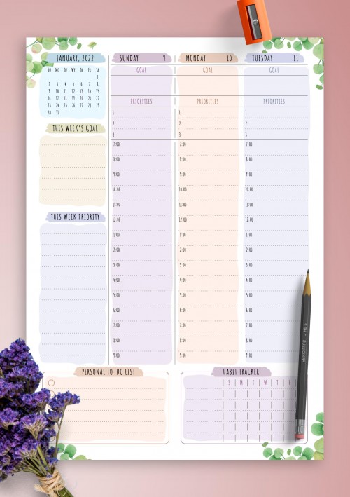 A5 Planner Printables