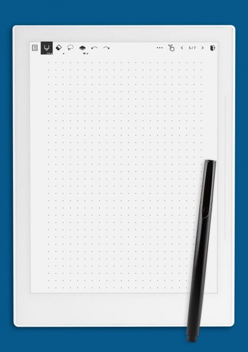 Dot Grid Paper with 4 dots per inch template for Supernote