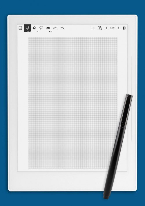 Engineering Graph Paper 1mm Squares template for Supernote