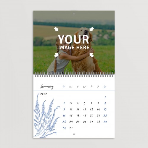 Field Flowers Photo Calendar January 2022