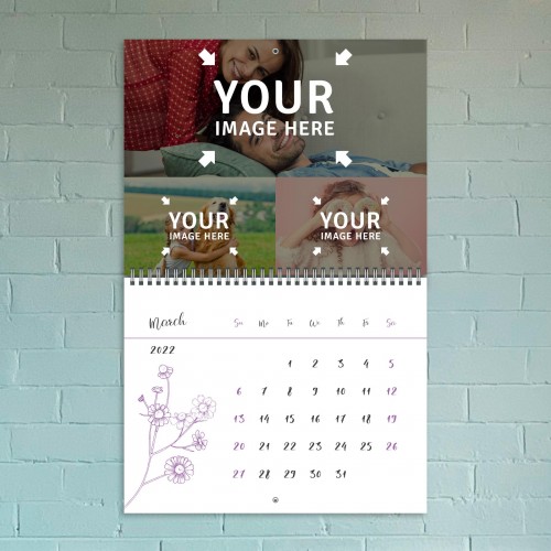 Field Flowers Photo Calendar March 2022