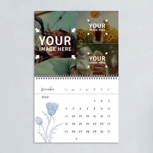 Field Flowers Photo Calendar December 2022