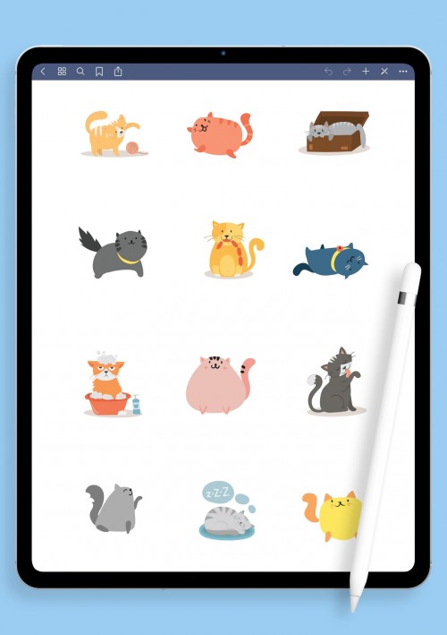 Funny Cats Sticker Pack for iPad