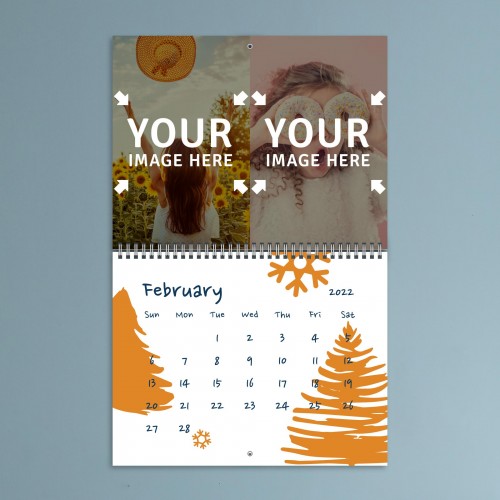 Funny Illustrations Photo Calendar February 2022