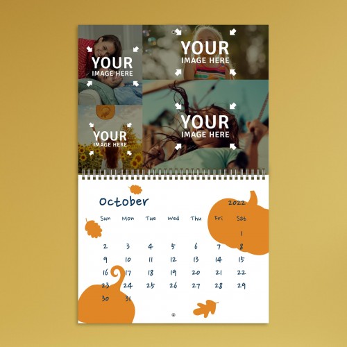 Funny Illustrations Photo Calendar October 2022