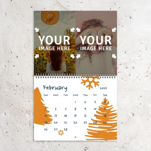 Funny Illustrations Photo Calendar February 2023