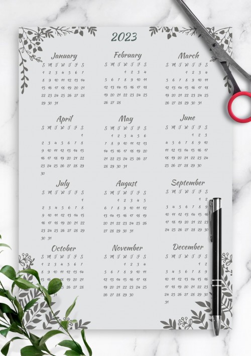 2023 Calendar Journal 2023 Calendars Download Printable Planner Pdf