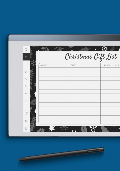 reMarkable Christmas Gift List - Dark Theme