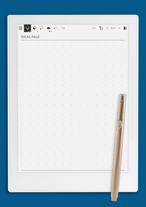 Supernote A6X ideas Page Template