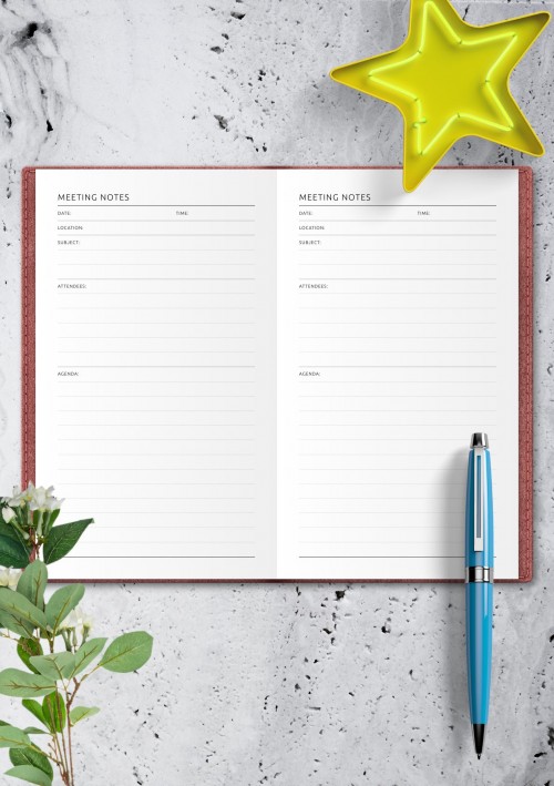 TN Meeting Notes – Subject & Agenda Format