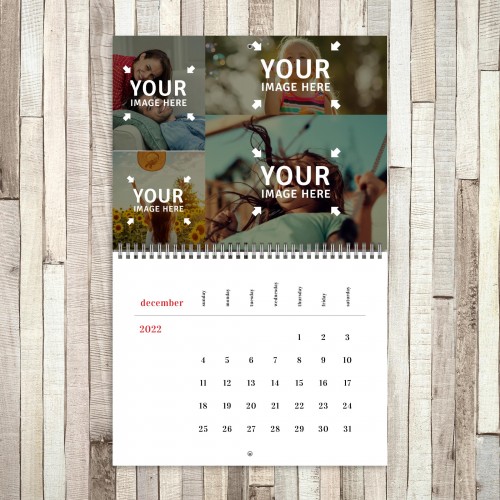 Minimalist December 2022 Photo Calendar
