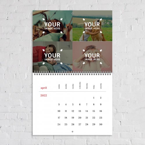 Minimalist April 2022 Photo Calendar