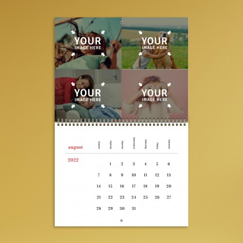 Minimalist August 2022 Photo Calendar