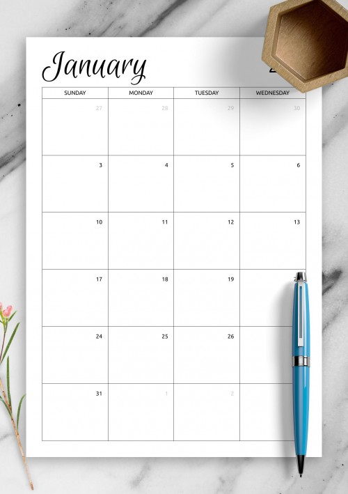 Monthly Planner Templates - Get Printable PDF