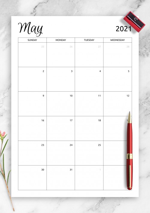 printable 2020 calendars templates download pdf