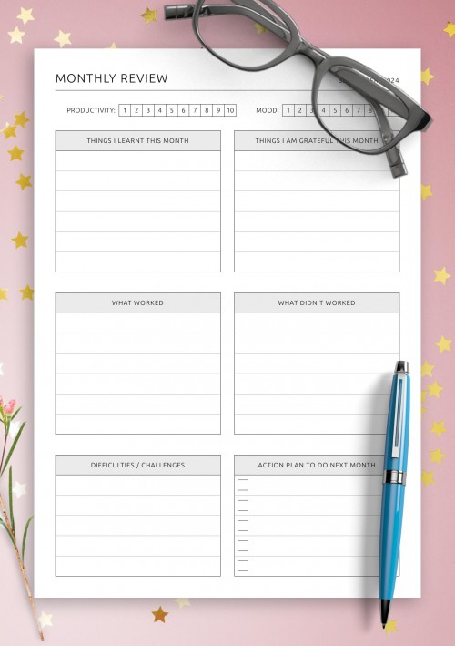 September 2024 Review Template