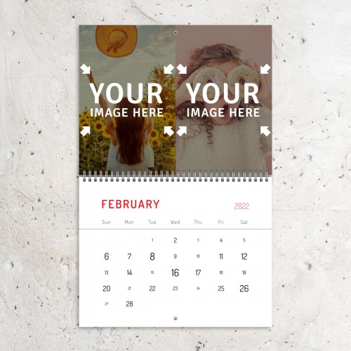 Photo Collages Calendar February 2022