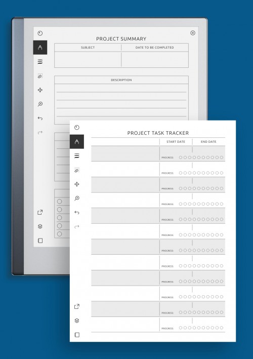 reMarkable Project Planning Template - Original Style