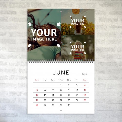 Simple Minimalist-Inspired Photo Calendar June 2022