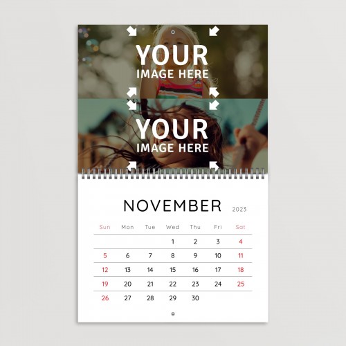 Simple Minimalist-Inspired Photo Calendar November 2023