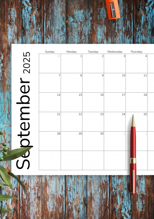 Two Months September 2025 Calendar