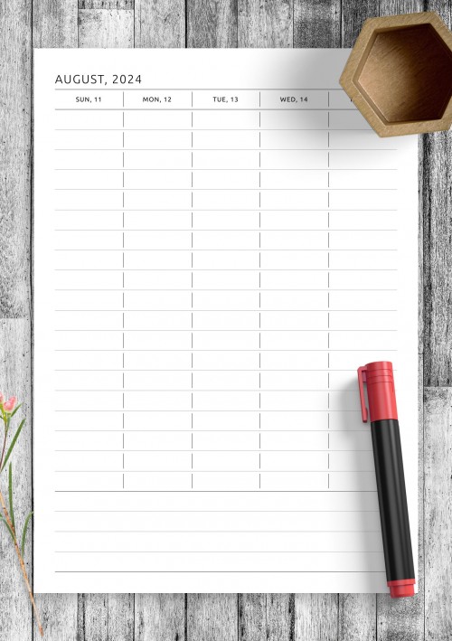 printable weekly planner templates download pdf