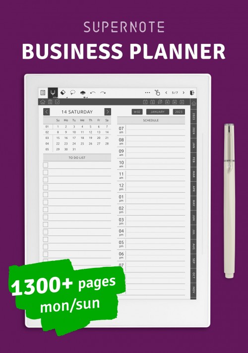 Supernote Business Planner