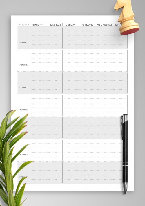 June 2023 Week Lesson Plan - Original Style