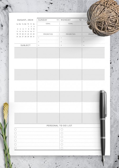 Calendar Schedule Templates